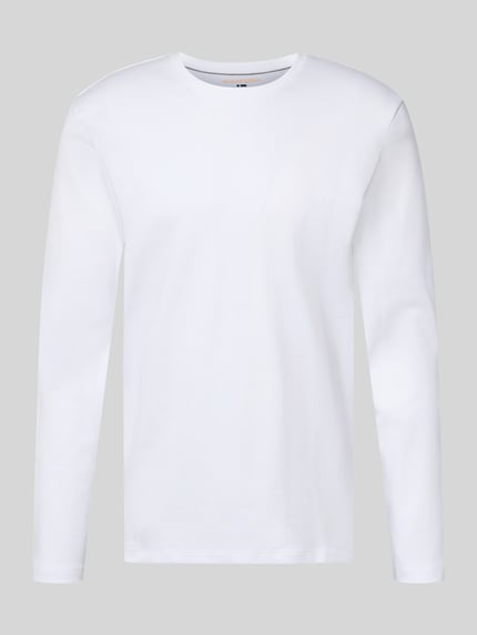 Bluzka z długim rękawem z dekoltem okrągłym Shop The Look MANNEQUINE