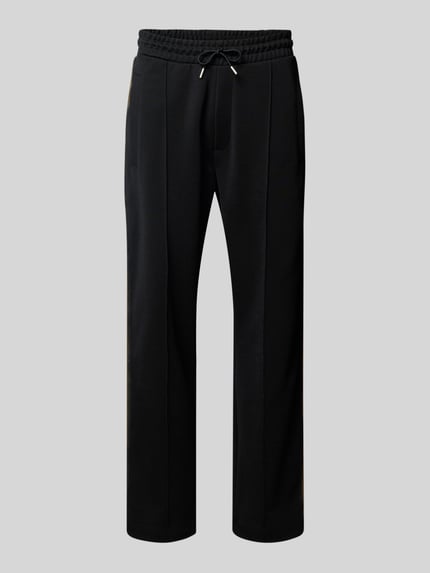 HUGO Regular Fit Sweatpants aus Baumwoll-Mix Modell 'DERWENT' Black 2