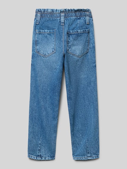 Blue Seven Straight fit jeans met elastische band Blauw - 3