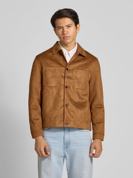 REVIEW Jacke mit Brusttaschen Mittelbraun 4