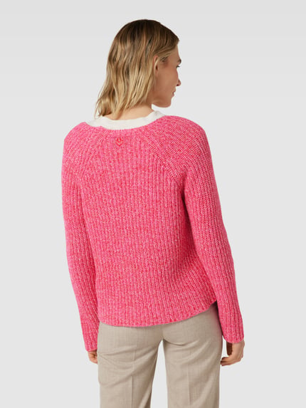 LIEBLINGSSTÜCK Strickpullover in Melange-Optik Modell 'Sangi' Hellrot 5