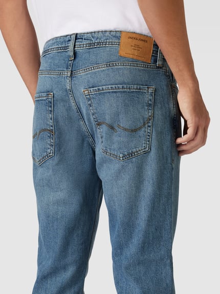 JACK & JONES Jeansy o kroju slim fit z dodatkiem streczu model ‘CLARK’ Jeansowy niebieski 3