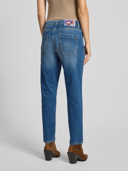 Goldgarn Straight fit jeans met klepzakken, model 'Schönau' Blauw - 5