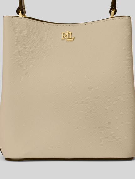 Lauren Ralph Lauren Handtas met twee handvatten van puur leer Beige - 7