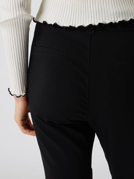 FREE/QUENT Slim Fit High Waist Hose aus Viskosemischung Modell 'Jenny' Black 3