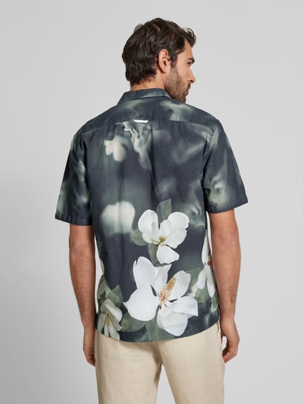 Colours & Sons Regular Fit Freizeithemd mit Reverskragen Blau 5