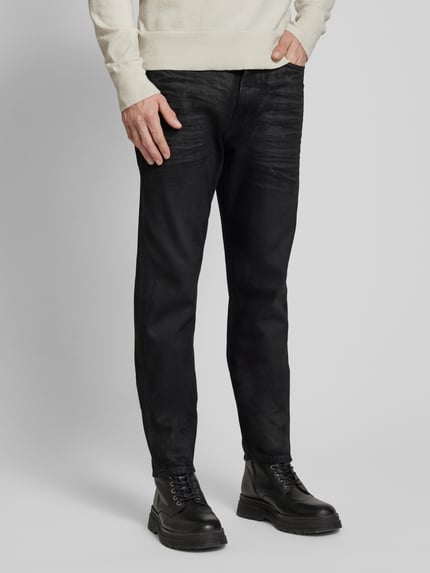 GUESS Relaxed fit jeans in 5-pocketmodel, model 'JAMES' Zwart - 4