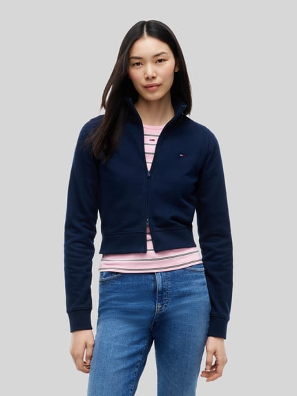 Tommy Jeans Regular Fit Sweatjacke aus Baumwoll-Mix Marine 4