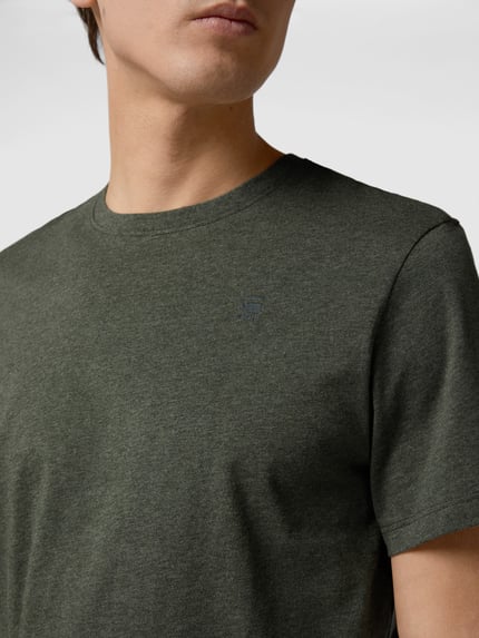 G-Star RAW Regular fit t-shirt van puur katoen Olijfgroen gemêleerd - 3