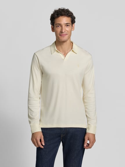 Polo Ralph Lauren Slim Fit Poloshirt aus reiner Baumwolle Offwhite 4