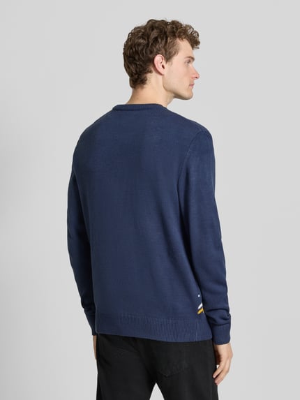 Montego Strickpullover mit gerippten Abschlüssen Marine 5