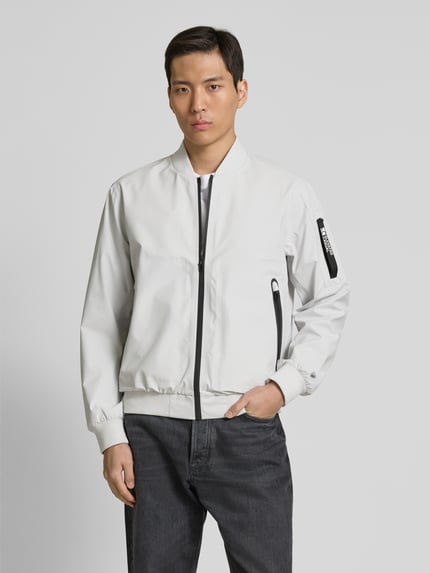 s.Oliver RED LABEL Regular Fit Blouson mit Stehkragen Hellgrau 4