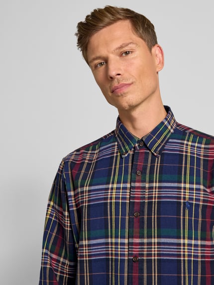 Polo Ralph Lauren Custom Fit Freizeithemd mit Button-Down-Kragen Marine 3