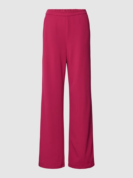 VILA Regular Fit Stoffhose mit elastischem Bund Modell 'SOL' Rot 2