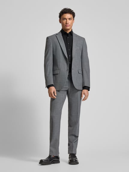 Christian Berg Men Regular Fit Businesshemd mit extra langem Arm Black 1