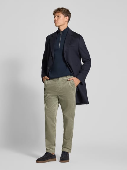 Tom Tailor Denim Regular Waist Cordhose aus reiner Baumwolle Oliv 1