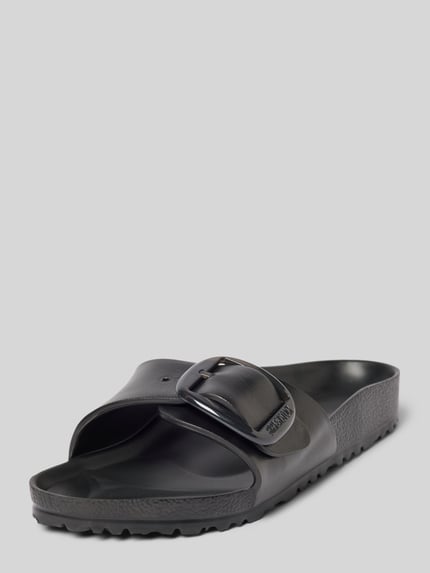 Birkenstock Slides mit Dornschließe Modell 'Madrid' Black 1