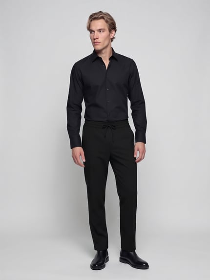 BOSS Regular Fit Businesshemd mit Kentkragen Black 1