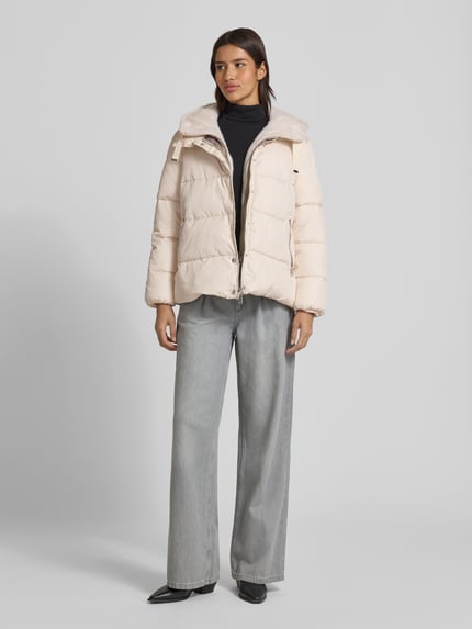 White Label Gewatteerd jack met capuchon Camel - 1