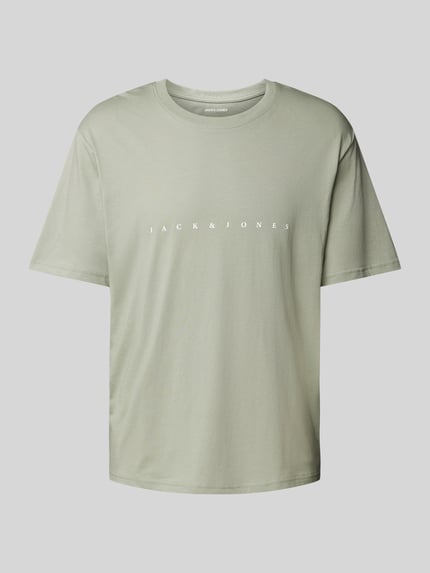 JACK & JONES T-Shirt mit Label-Print Modell 'STAR' Mint 2
