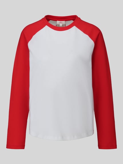 s.Oliver RED LABEL Regular Fit Langarmshirt aus reiner Baumwolle - s.Oliver x Heidi Klum Rot 2