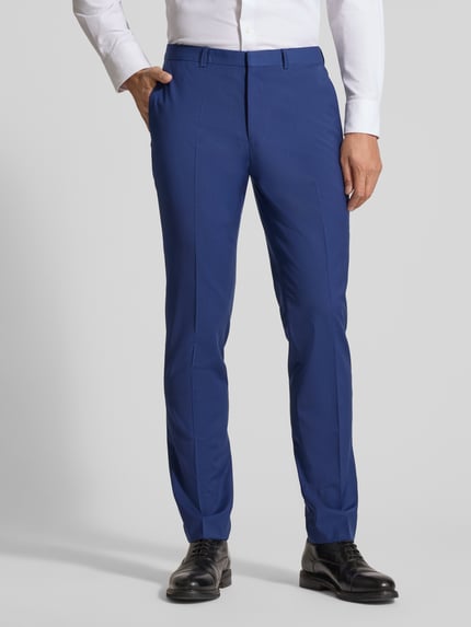 HUGO Slim Fit Anzughose aus Woll-Mix Modell 'HESTEN' Royal 4