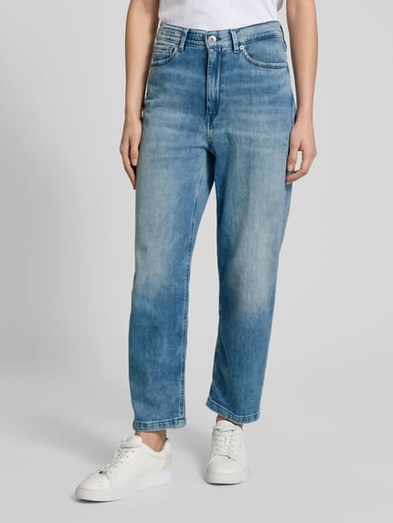 DRYKORN Mom fit jeans in 5-pocketmodel, model 'FLOWN' Blauw - 4
