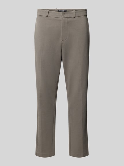 Produktfoto, graue Regular Fit Sweathose aus Baumwoll-Mix von Marc O'Polo, strukturierte Oberfläche, lockere Passform, Herren Sweathose