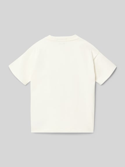 Produktfoto, Relaxed Fit T-Shirt aus reiner Baumwolle van Polo Ralph Lauren Teens, effen, kort mouw, ronde hals, fijnrib, katoen, achteraanzicht