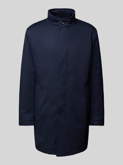 BOSS Functioneel jack met opstaande kraag, model 'Jared' Marineblauw - 2