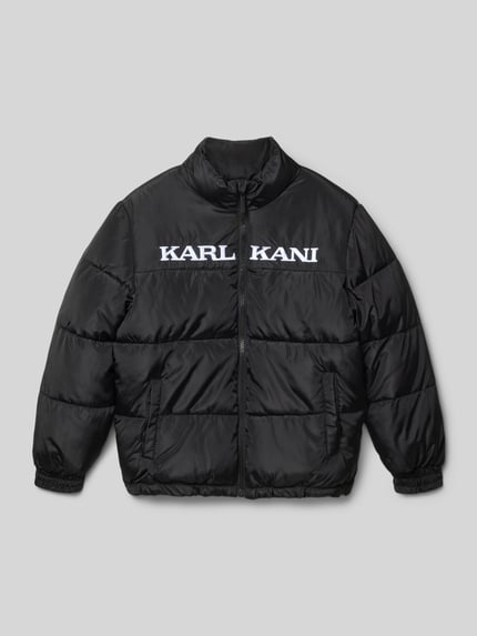 Karl Kani Kurtka pikowana z wyhaftowanym logo Czarny 1