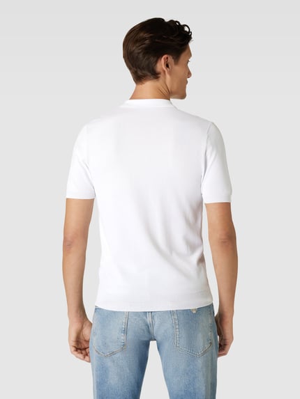 Antony Morato Poloshirt mit kurzer Reißverschlussleiste Offwhite 5