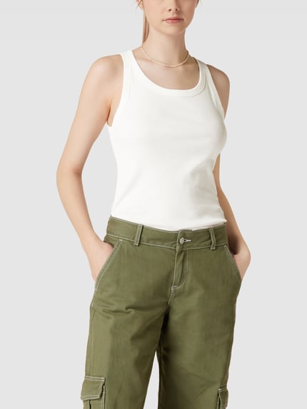 Marc O'Polo DENIM Tanktop mit U-Ausschnitt Offwhite 4