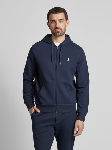Polo Ralph Lauren Sweatjack met logostitching Marineblauw - 4
