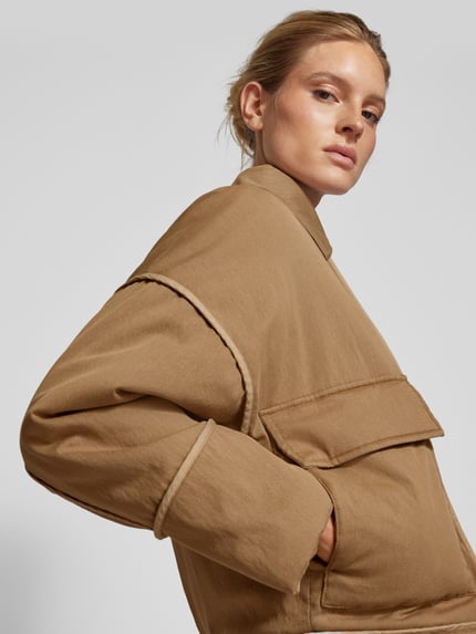 Jake*s Studio Woman Hemdjacke mit Umlegekragen Mud 3