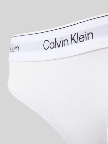 Calvin Klein Underwear String z mieszanki bawełny Biały 2