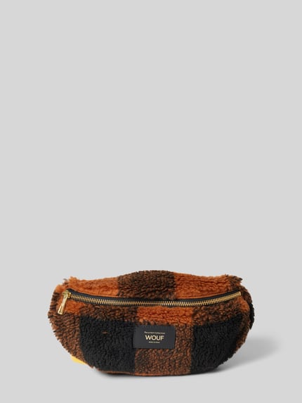 WOUF Bauchtasche mit Label-Badge Modell 'Brownie' Cognac 1