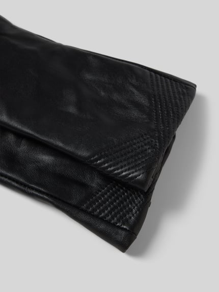 FI.NE Slim Fit Handschuhe aus echtem Lammnappa Black 2