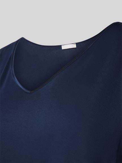 HANRO Nachthemd met V-hals Donkerblauw - 2