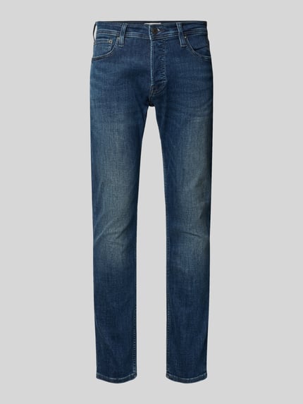 JACK & JONES Slim Fit Jeans im 5-Pocket-Design Modell 'GLENN' Jeansblau 2