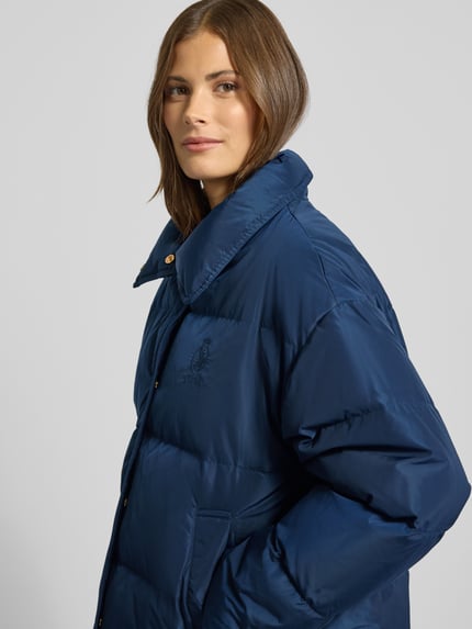 Tommy Hilfiger Kurtka puchowa o kroju regular fit z wyhaftowanym logo Granatowy 3
