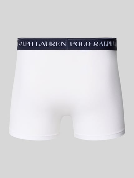 Produktfoto, witte boxershort uit de set van 5 Pant & Trunk uit mix van katoen en elastaan van Polo Ralph Lauren Underwear