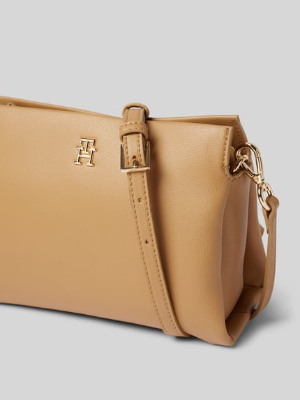 Tommy Hilfiger Torebka z aplikacją z logo Beżowy 3