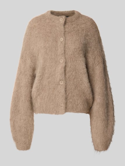 Gebreid jack met knoopsluiting, model 'Tamanah' Shop The Look MANNEQUINE