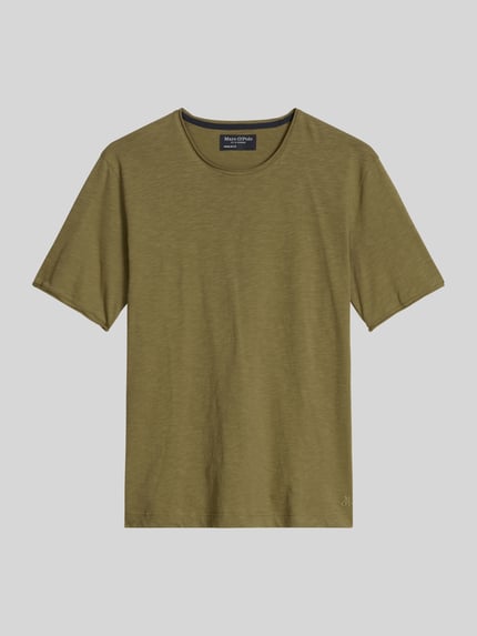 Marc O'Polo Regular Fit T-Shirt aus reiner Baumwolle Oliv 2