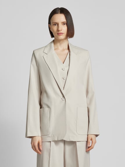 MANGO Blazer mit Reverskragen Modell 'ALICANTE' Beige 4