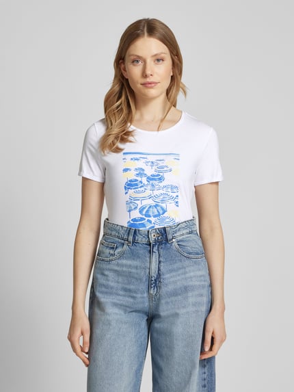 MORE & MORE T-shirt met motiefprint Offwhite - 4