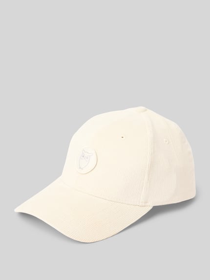 KnowledgeCotton Apparel Cap in Cord-Optik Modell 'Corduroy' Offwhite 1