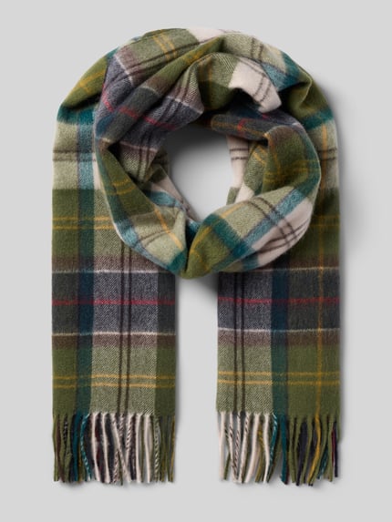 Barbour Schal aus reiner Wolle Modell 'SERENA' Oliv 1