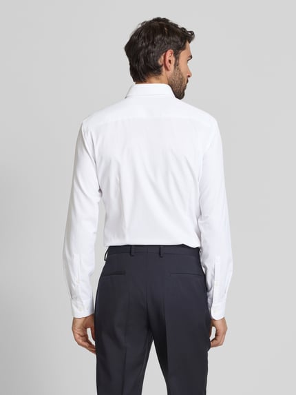Jake*s Super Slim Fit Business-Hemd mit Kentkragen Weiss 5